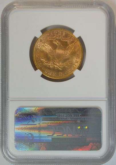 1893 $10 Liberty Gold Piece Coin NGC MS63
