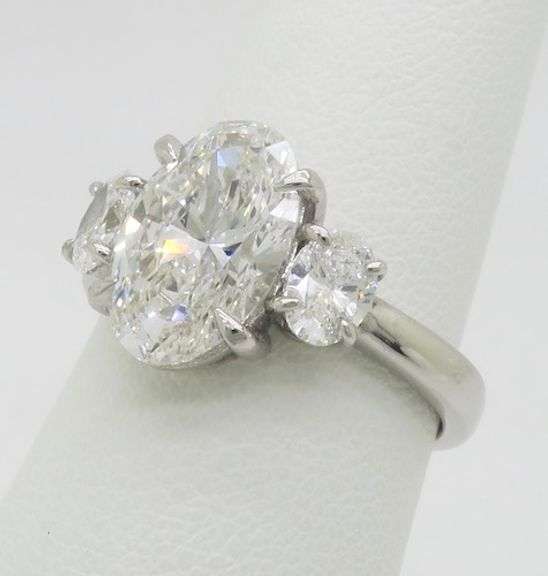Classic Three Stone Diamond Ring Featuring 3.64CTW of Diamonds