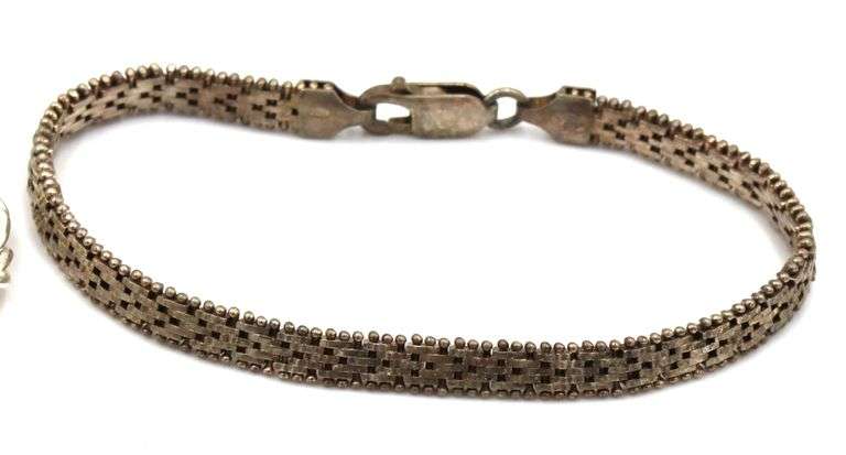 Vintage 925 sterling silver group lot of 5 bracelets