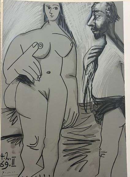 Picasso Au Baiser d'Avignon Lithograph from 1972 Portfolio