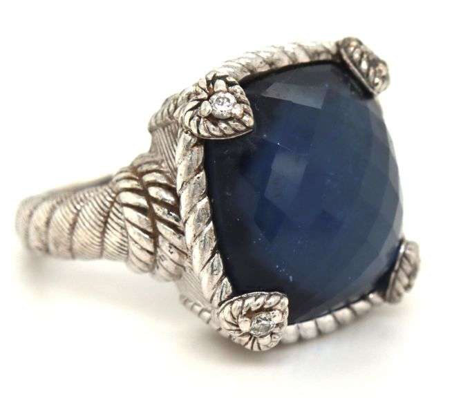 Judith Ripka Sapphire cocktail ring