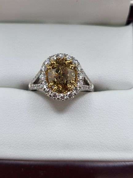 Timeless Diamond Halo Engagement Ring