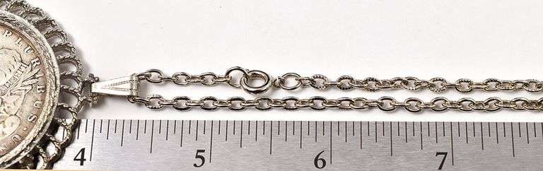 1889 Morgan Dollar Pendant Necklace