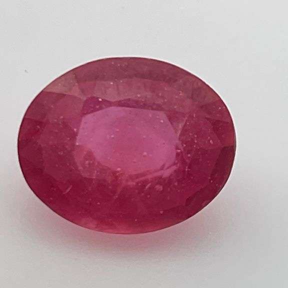 CERTIFIED NATURAL RUBY 3.31 CARAT OVAL SHAPED.