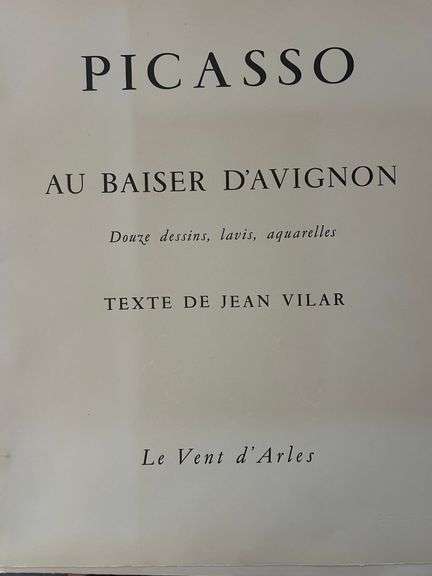 Picasso Au Baiser d'Avignon Lithograph from 1972 Portfolio