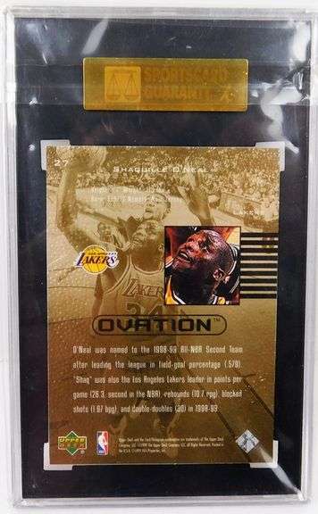 Shaquille O'Neal 1999-2000 Basketball Card, Mint 9