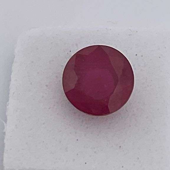CERTIFIED LOOSE NATURAL RED RUBY , ROUND CUT 1.93 CARAT