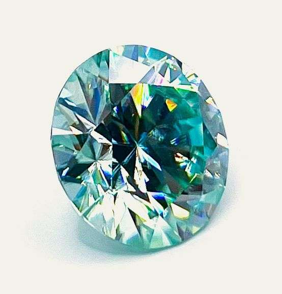 Magnificent Museum Size 21.05 Ct VVs1 Near Flawless Mint Green Lab Simulated Diamond Solitaire