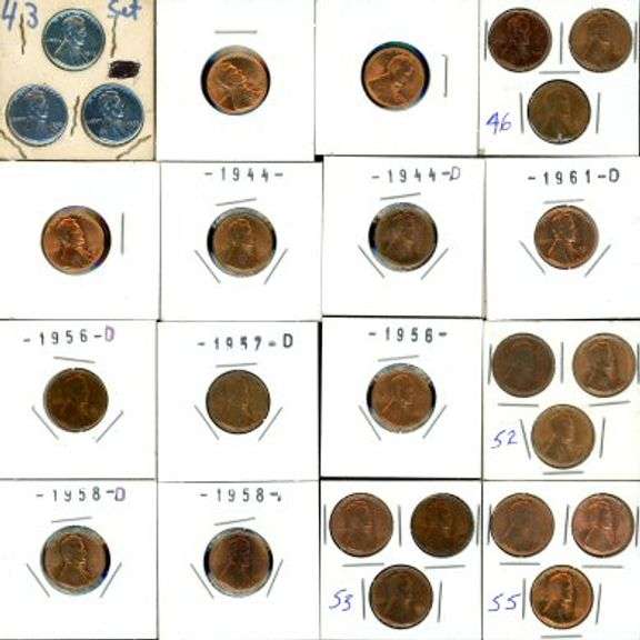 26 Assorted BU Lincoln Wheat Cents