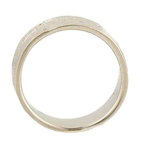 Gents 9.0MM Textured Wedding Band Ring in 18K