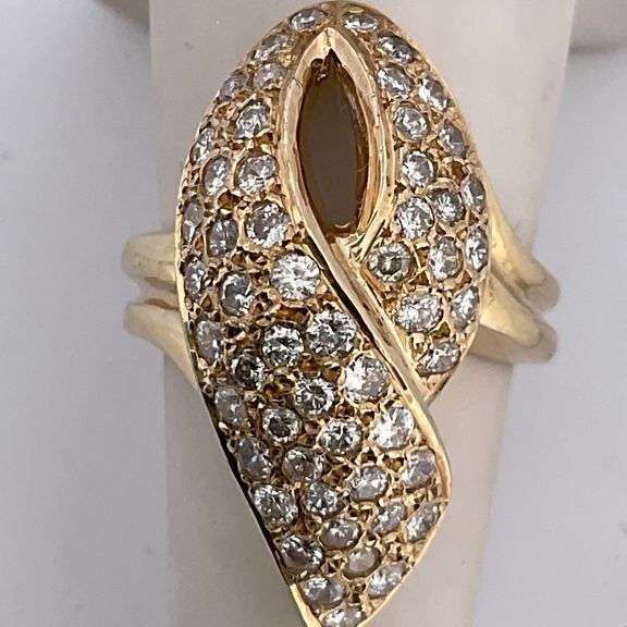 CERTIFIED BRAND NEW 14K YELLOW GOLD DIAMOND RING