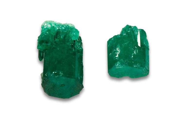 Raw Emerald Crystals - Lot of 2