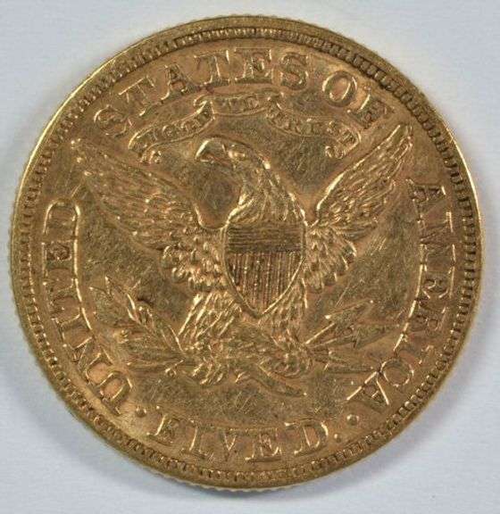 1880 US $5 Liberty Gold Piece