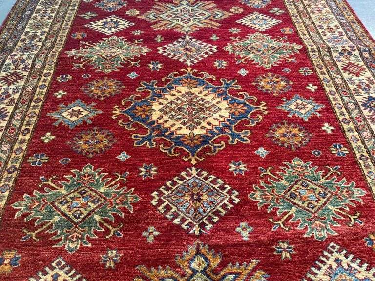 Exquisite Fine Super Kazak Rug 5.1x6.8