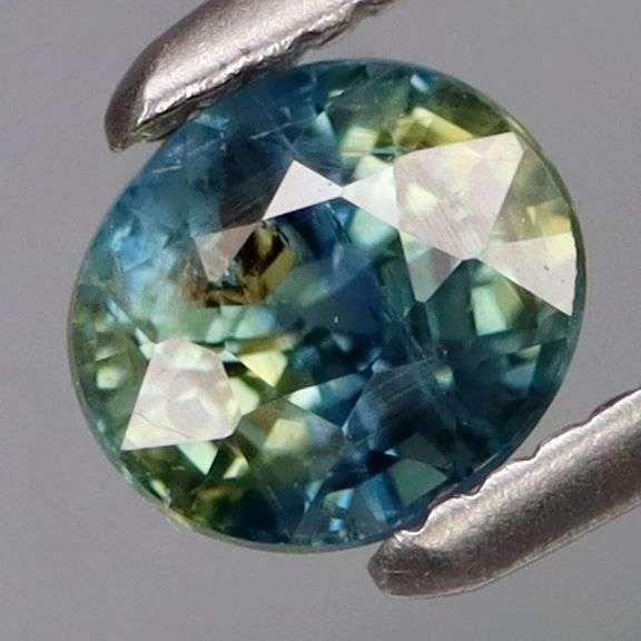 Rare! Bi-color .70ct blue and yellow Ceylon Sapphire!