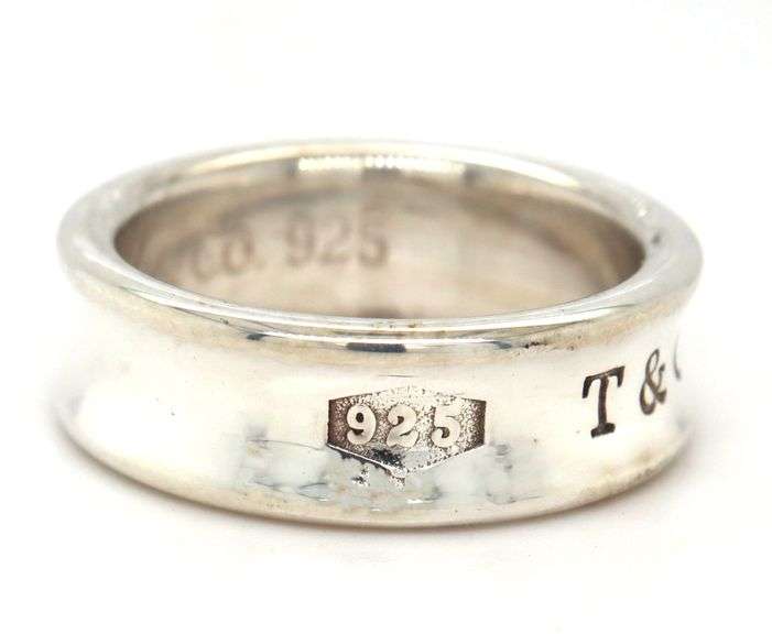 Tiffany & Co 1837 band in sterling silver