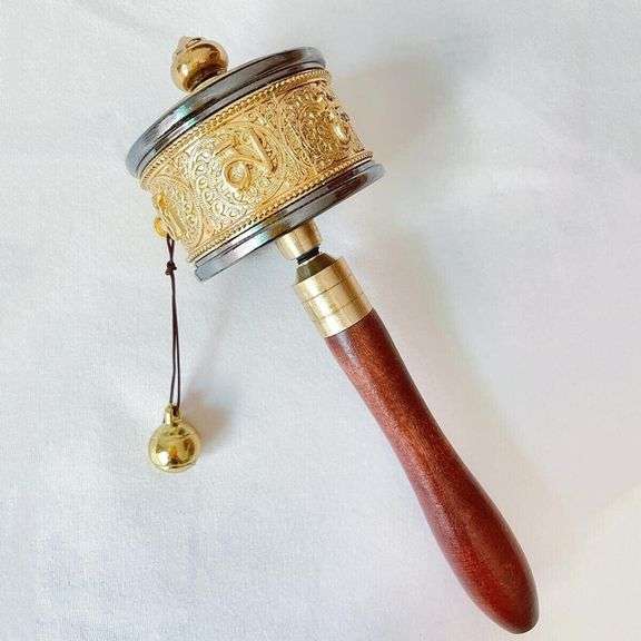 Copper Tibetan Handheld Prayer Wheel