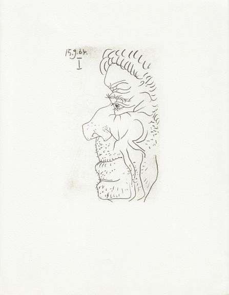 Exclusive Limited Edition Pablo Picasso Lithograph "Le Gout du Bonheur", 1970
