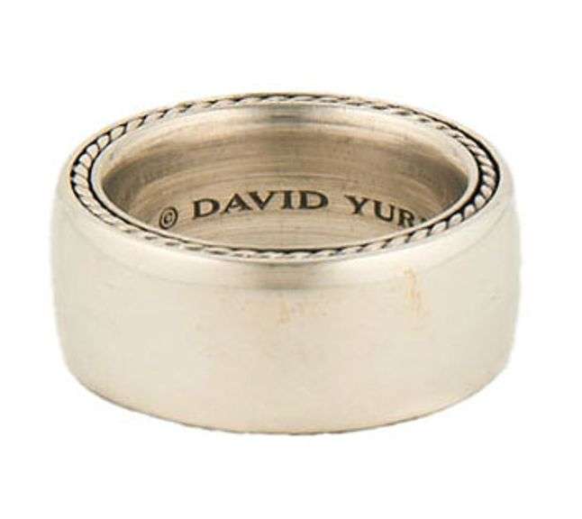 Gents David Yurman Streamline 11MM Polished Band Ring in Sterling