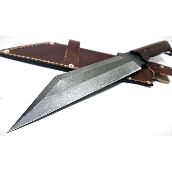 Handmade Viking Seax Knife with Leather Sheath