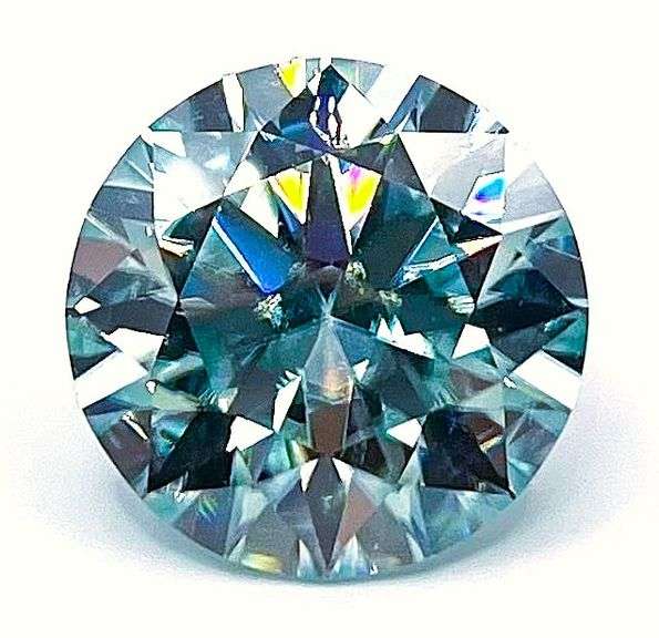 Magnificent Museum Size 21.05 Ct VVs1 Near Flawless Mint Green Lab Simulated Diamond Solitaire