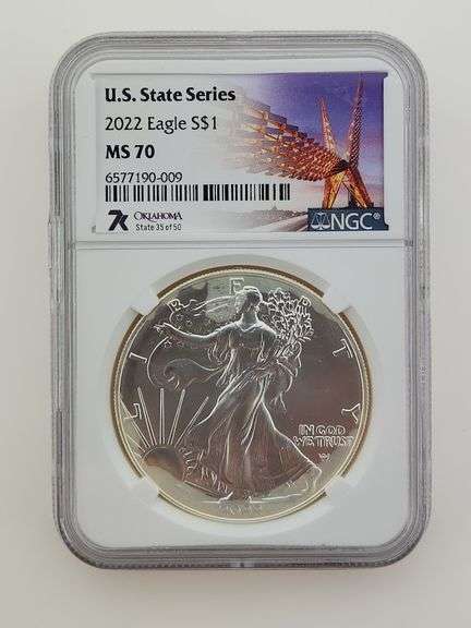 2022 American Silver Eagle, NGC MS70