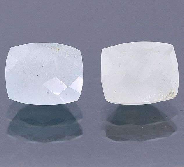 Checkerboard cut! 5.90ct untreated Aquamarine pair