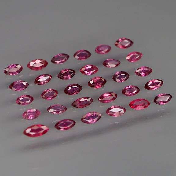 Amazing 3.82ct marquise cut Ruby set! UNTREATED!