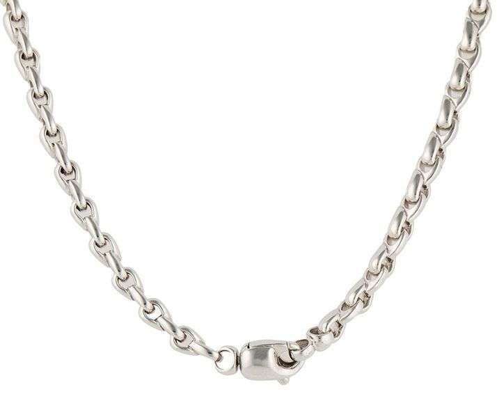 4.80MM Polished Fancy Curb Link Necklace in 14K