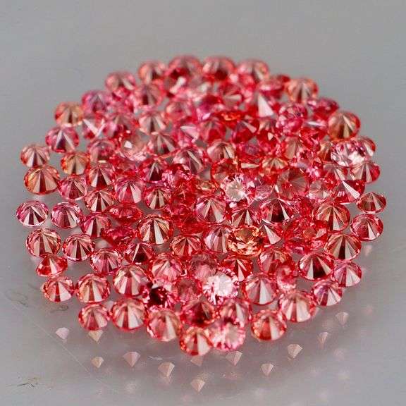 Vibrant color! Diamond cut! 2.45ct cherry pink Sapphire set!