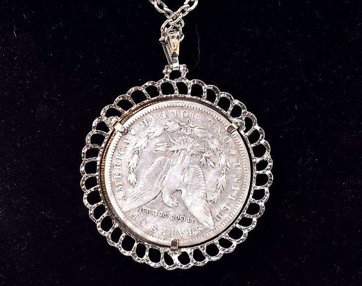 1889 Morgan Dollar Pendant Necklace