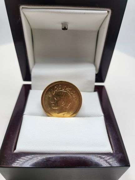 A one Pahlavi gold coin