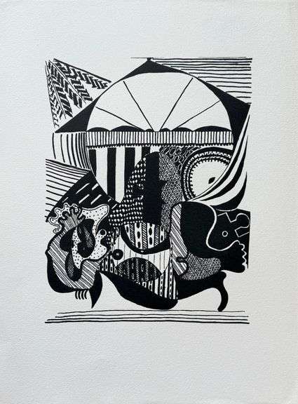 Rare Pablo Picasso Woodcut Circa 1955 Out of Only 100