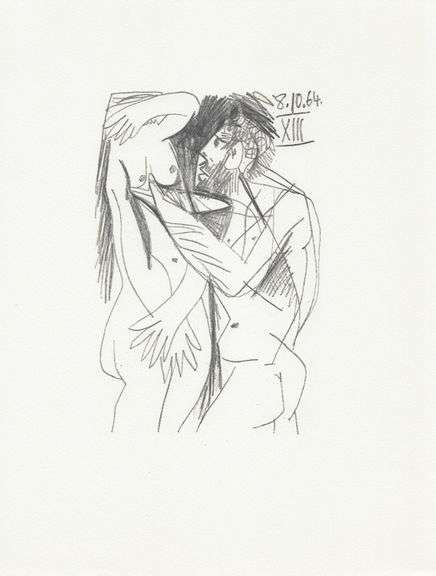 Exclusive Limited Edition Pablo Picasso Lithograph "Le Gout du Bonheur", 1970