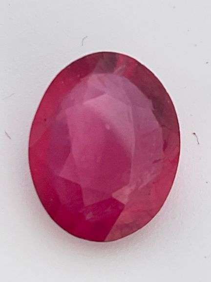 CERTIFIED NATURAL RUBY 2.55 CARAT OVAL SHAPED.