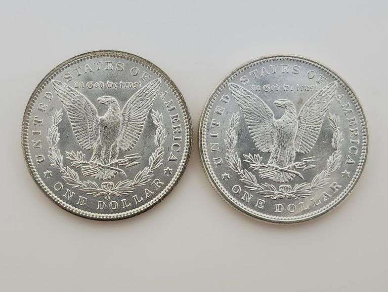 1888 & 1888-O Morgan Silver Dollars, UNC