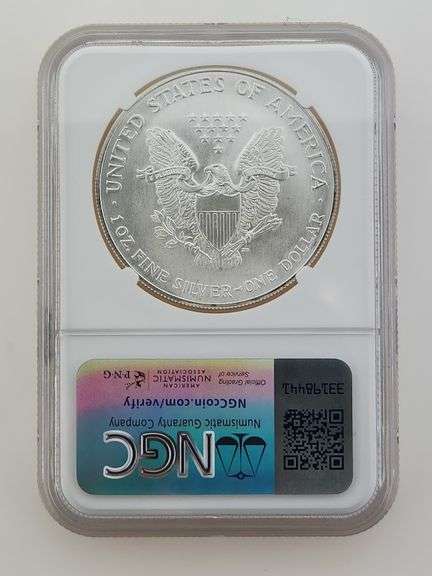 2001 American Silver Eagle, NGC MS69