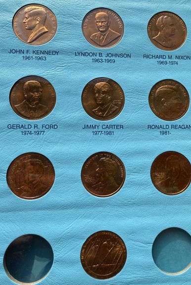 Forty Four US Mint Medals of the Presidents