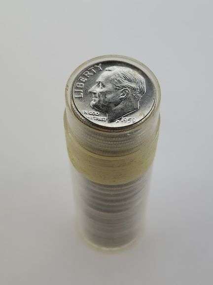 1959-D Roll Of UNC Roosevelt Dimes