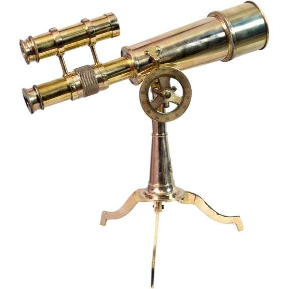 Brass Desktop Telescope with Tripod