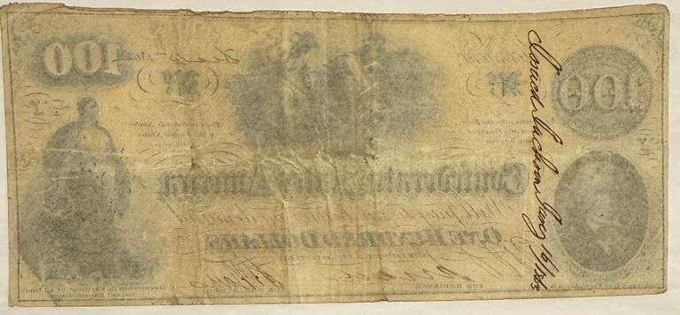 $100 1862 Series CSA Note
