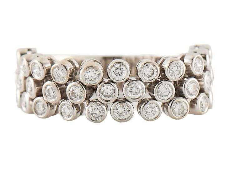 Sonia Bitton 1.70ctw Diamond Bezel Set Half Flex Band Ring in 14K
