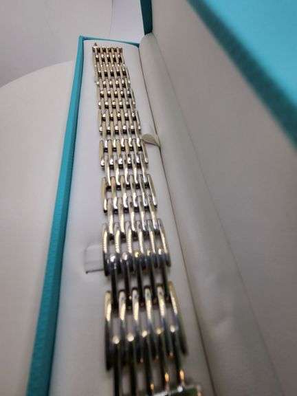 Chiampesan ! Signed Italian 18KT White Gold Bracelet