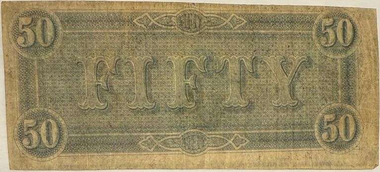 $50 Deep Red 1864 Series CSA Note
