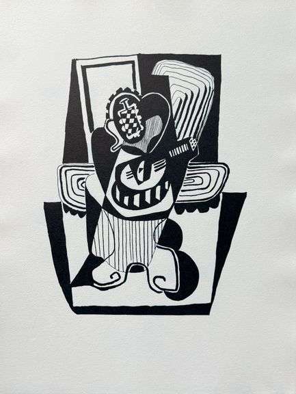 Extremely Collectible Vintage Picasso Woodcut on Paper