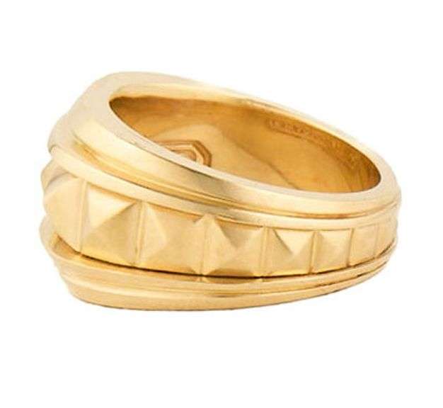 Gents David Yurman Modern Renaissance Pyramid Ring in 18K