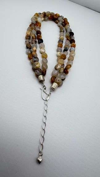 925 Sterling Silver Jay King DTR Multi-Strand Of  Moonstone Necklace