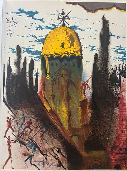 Original plate Signed Salvador Dalí Lithograph from the Romeo & Juliet Rizzoli Edition, Milan 1975