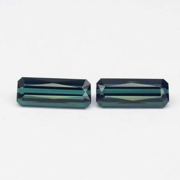 Premium 2.58ct set of VVS blue green Tourmaline!