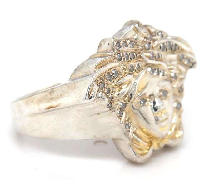 925 Sterling silver Medusa ring